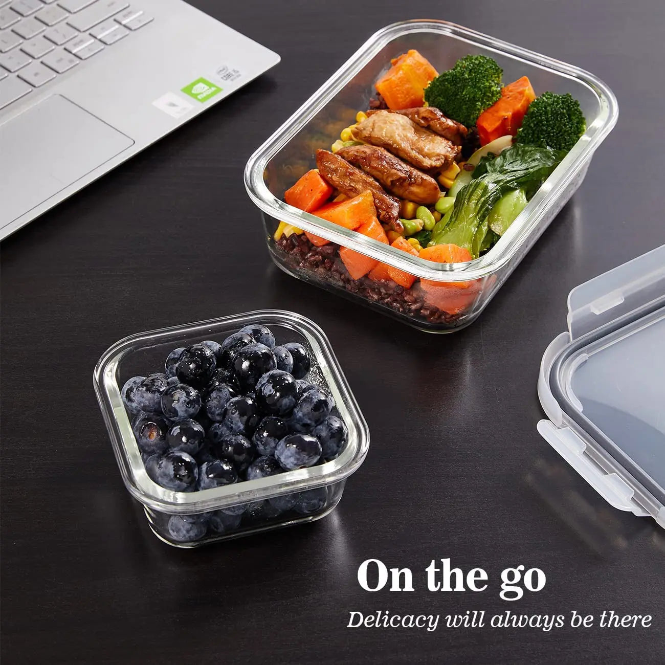 Glass Food Storage Containers with Lids Airtight, Glass Meal Prep Containers for Lunch Food Storage with Lids, 24 Pcs Glass Food Container Set-100% Leak Proof -BPA Free-Microwave, Oven, Freezer and Dishwasher Safe